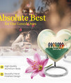 Football Urn heart design