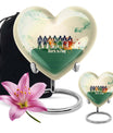 Football Urn heart design
