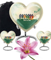 Football Urn heart design