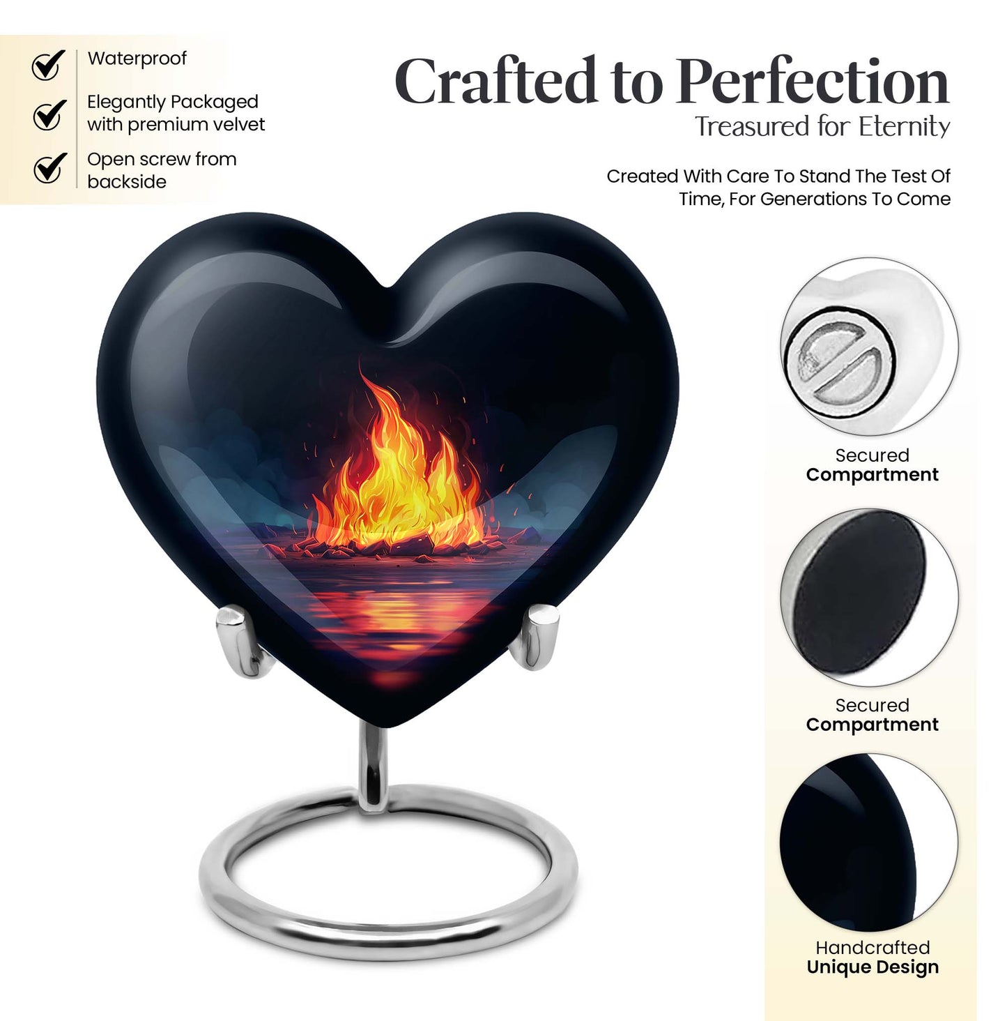  Bornfire urn, memorial urn