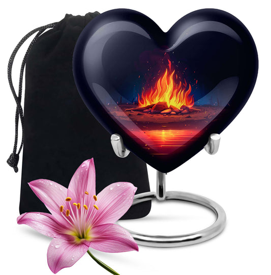 bornfire large heart urn