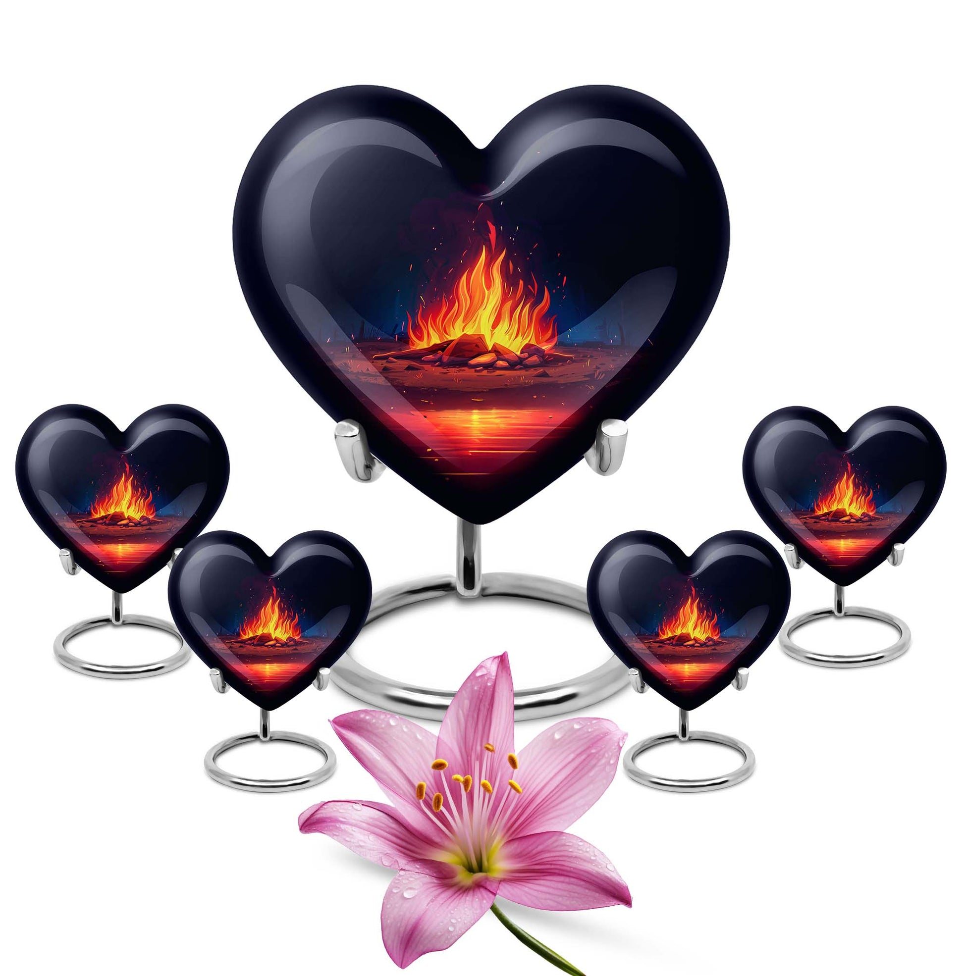 bornfire large heart urn