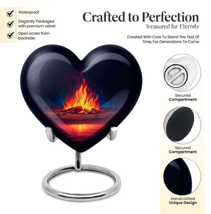 bornfire large heart urn