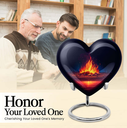 bornfire large heart urn