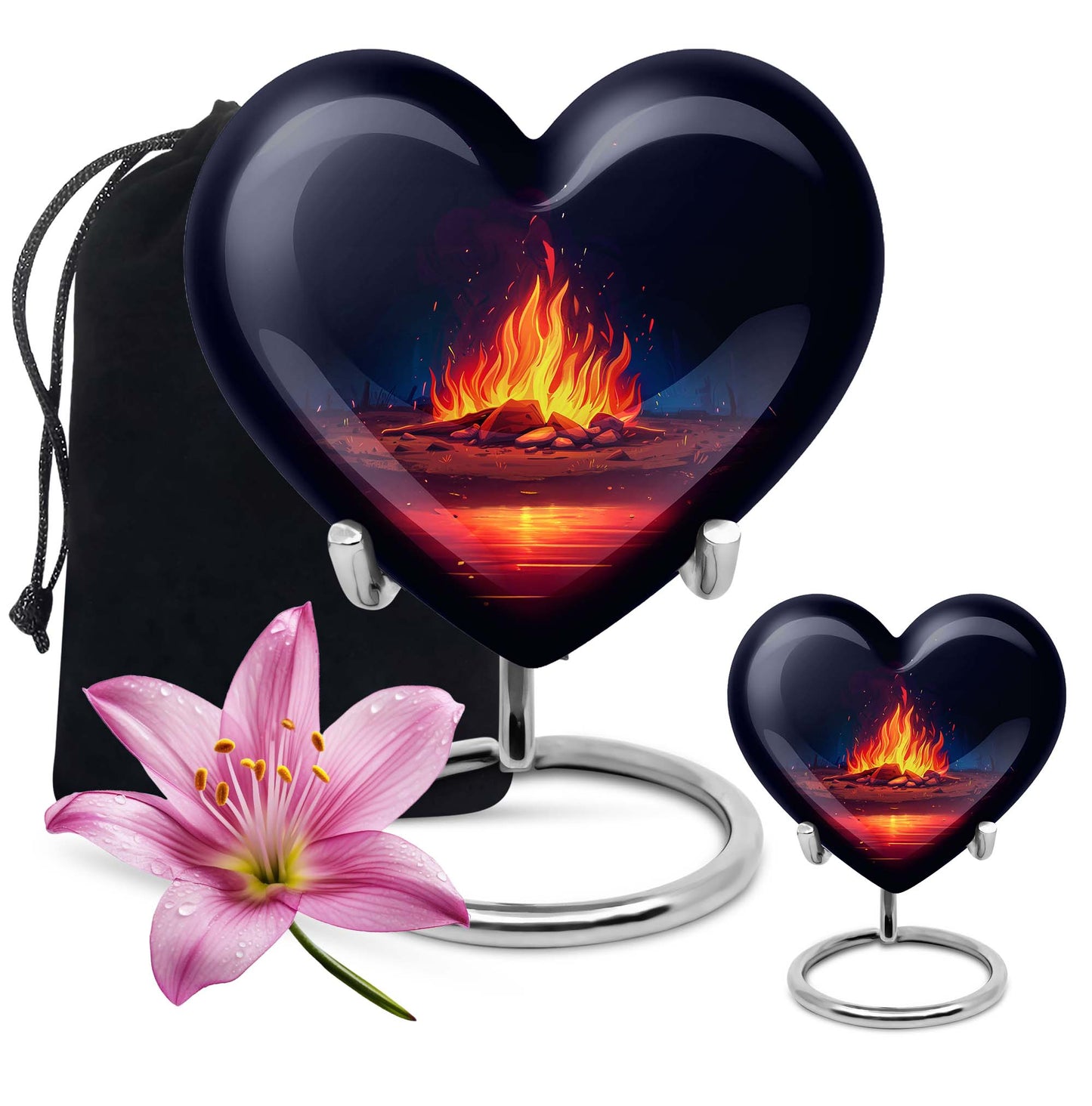 bornfire large heart urn