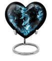 heart-shaped funeral urn for mom