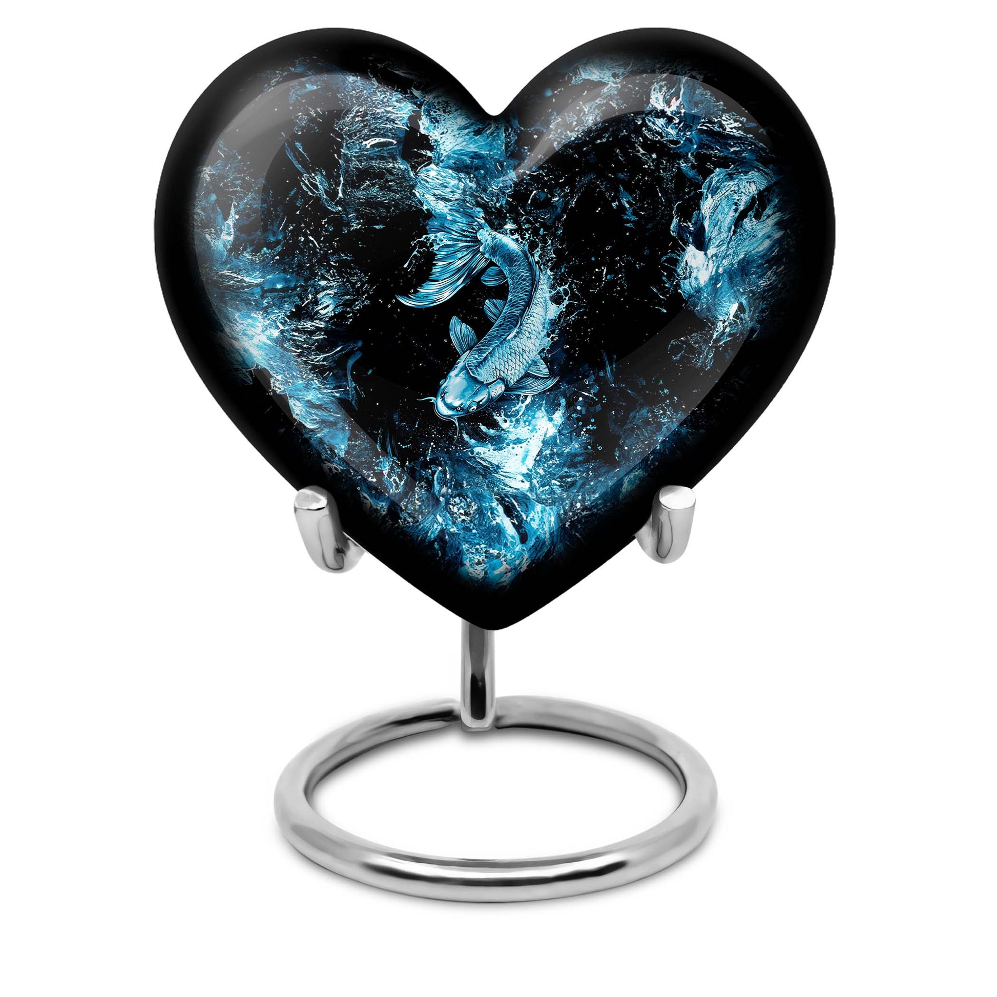 heart-shaped funeral urn for mom