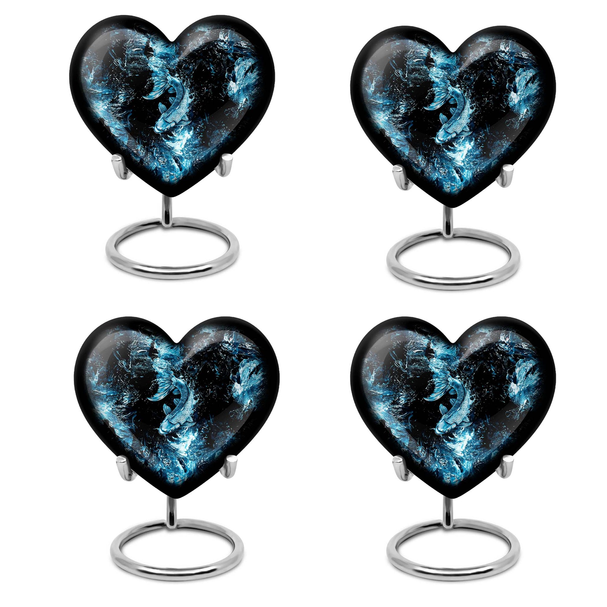 heart-shaped funeral urn for mom