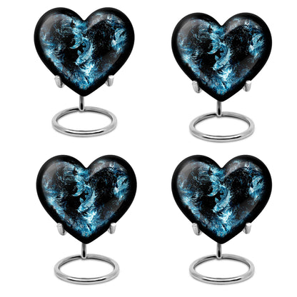 heart-shaped funeral urn for mom