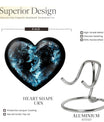 heart-shaped funeral urn for mom