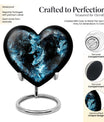 heart-shaped funeral urn for mom