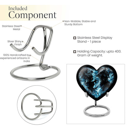 heart-shaped funeral urn for mom