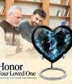 heart-shaped funeral urn for mom