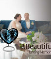 heart-shaped funeral urn for mom