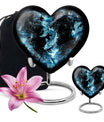 heart-shaped funeral urn for mom
