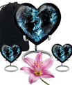 heart-shaped funeral urn for mom