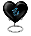 Heart shaped 10-inch burial urn crafted 