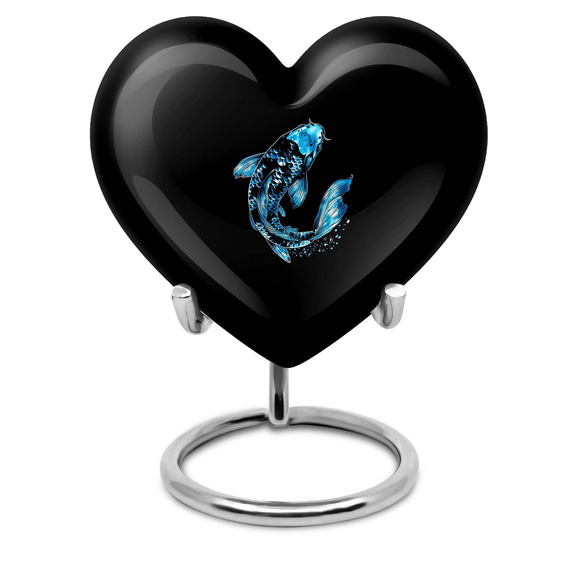 Heart shaped 10-inch burial urn crafted 