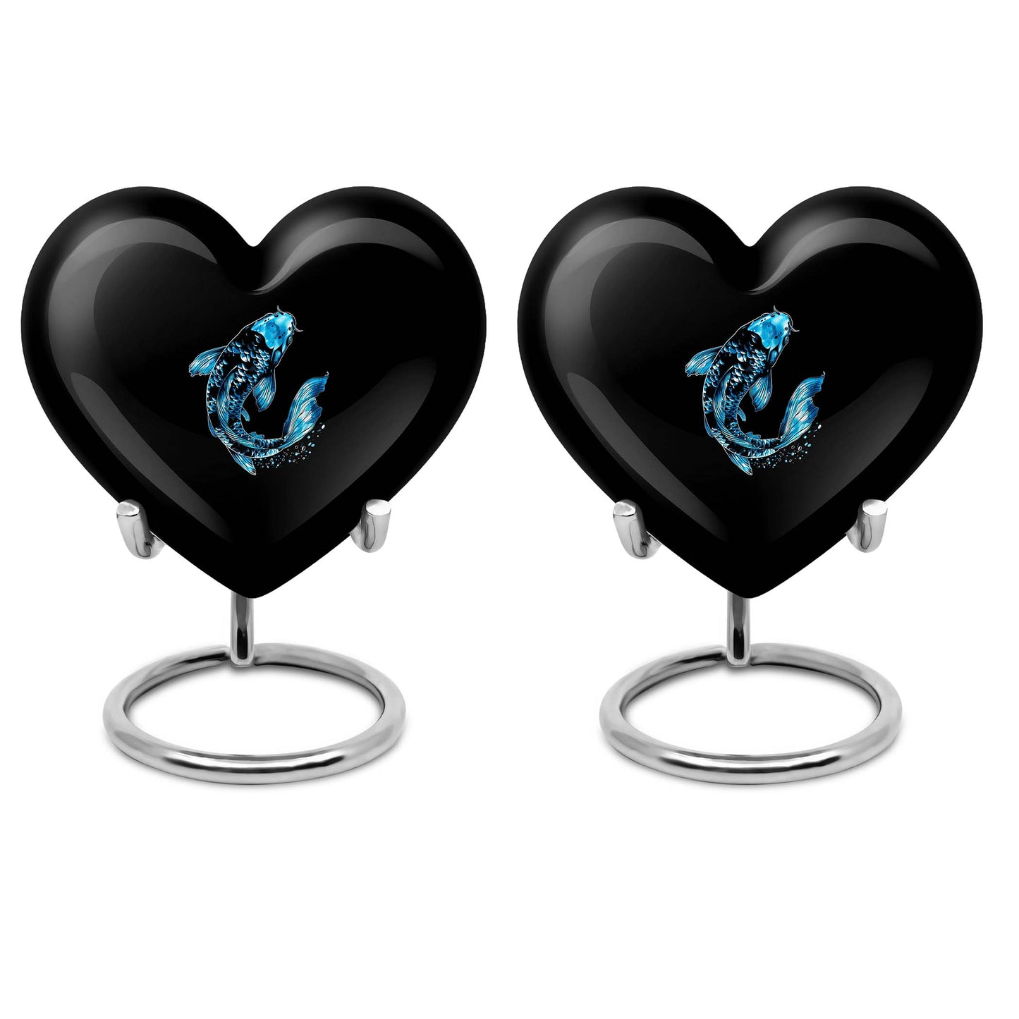 Heart shaped 10-inch burial urn crafted 