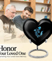 Heart shaped 10-inch burial urn crafted 