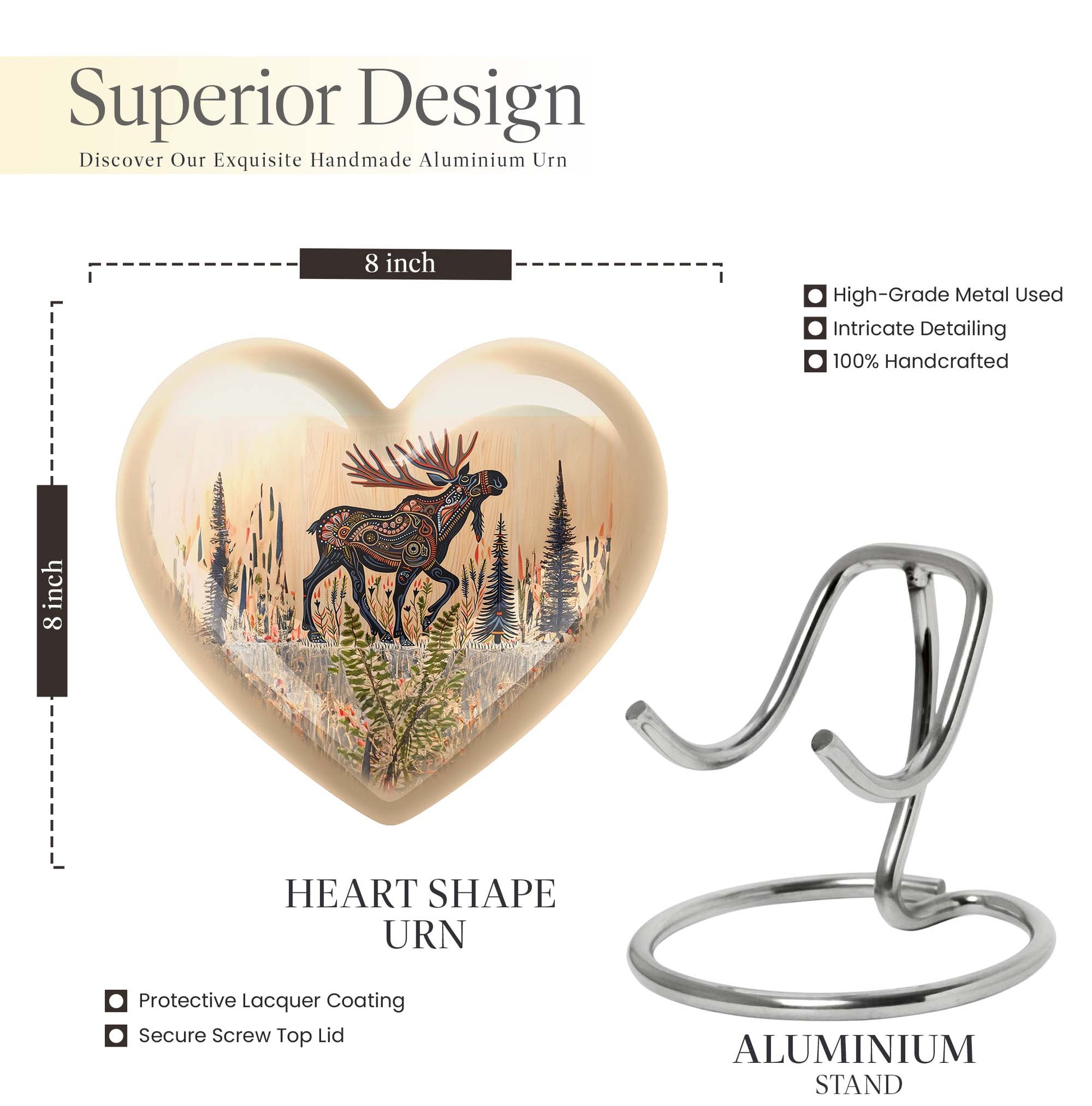 moose walking urn for ashes