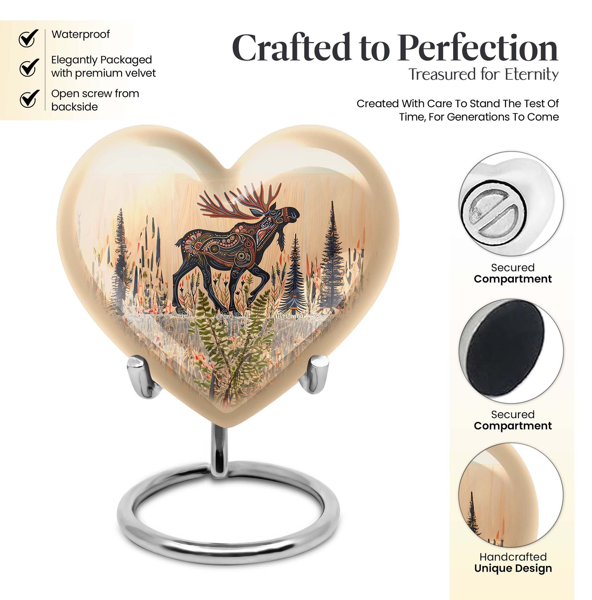 moose walking urn for ashes