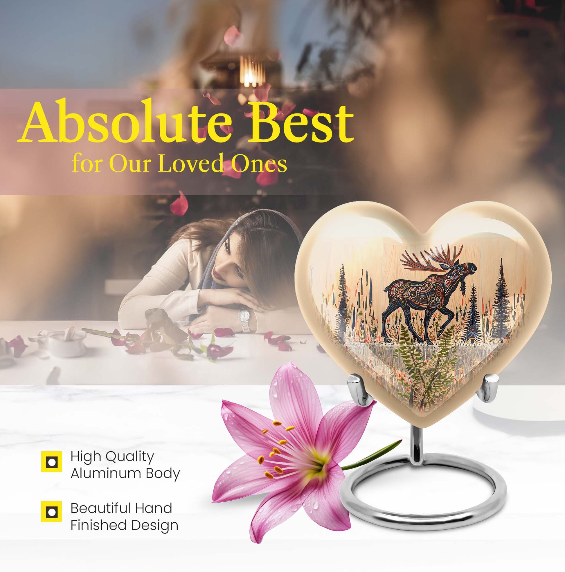 moose walking urn for ashes