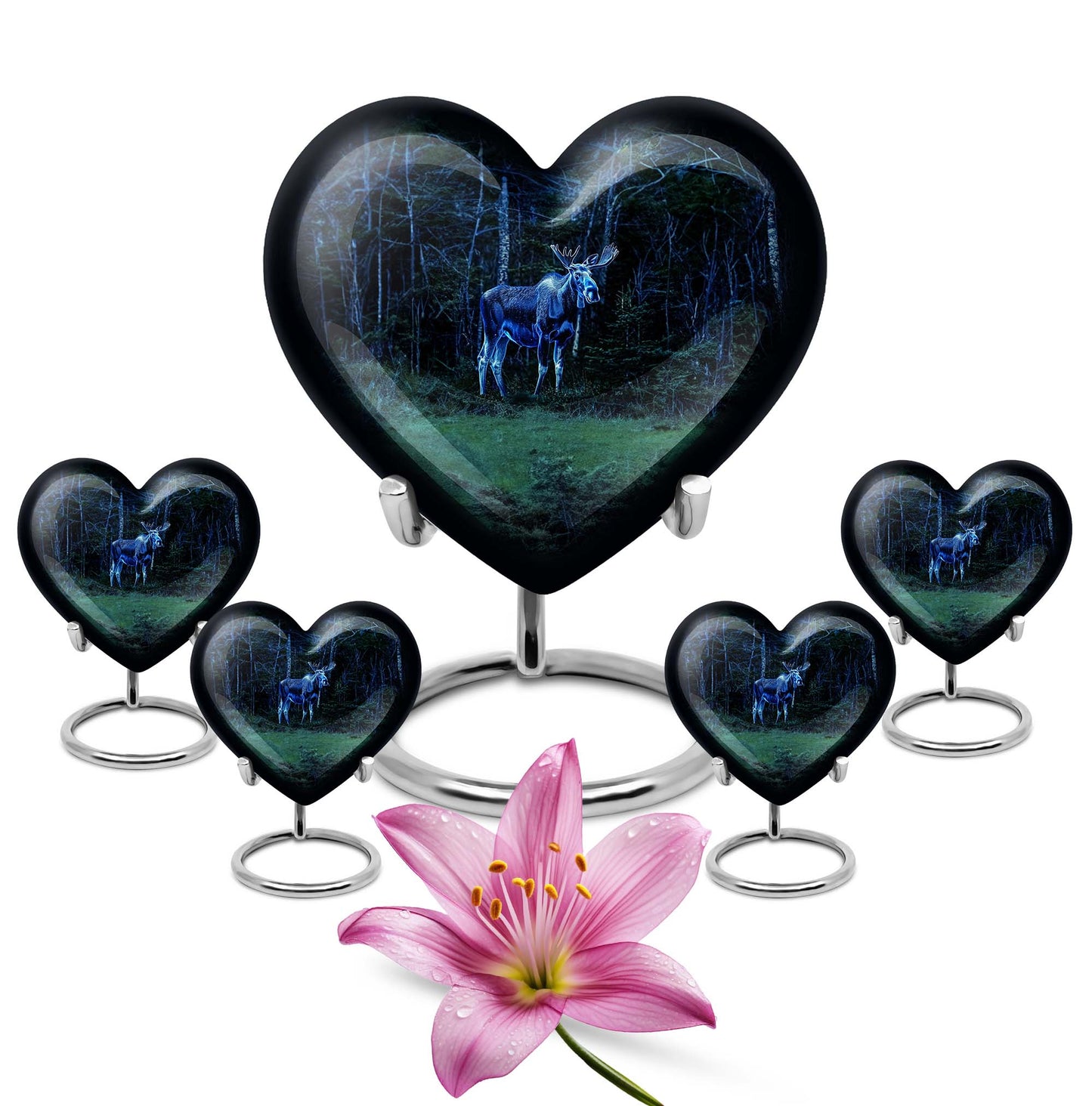 moose walking urn