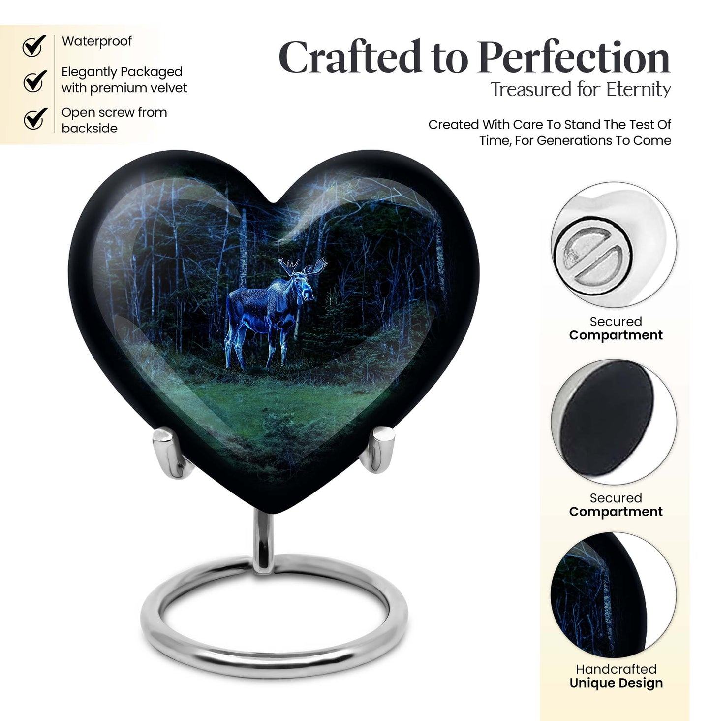 moose walking urn