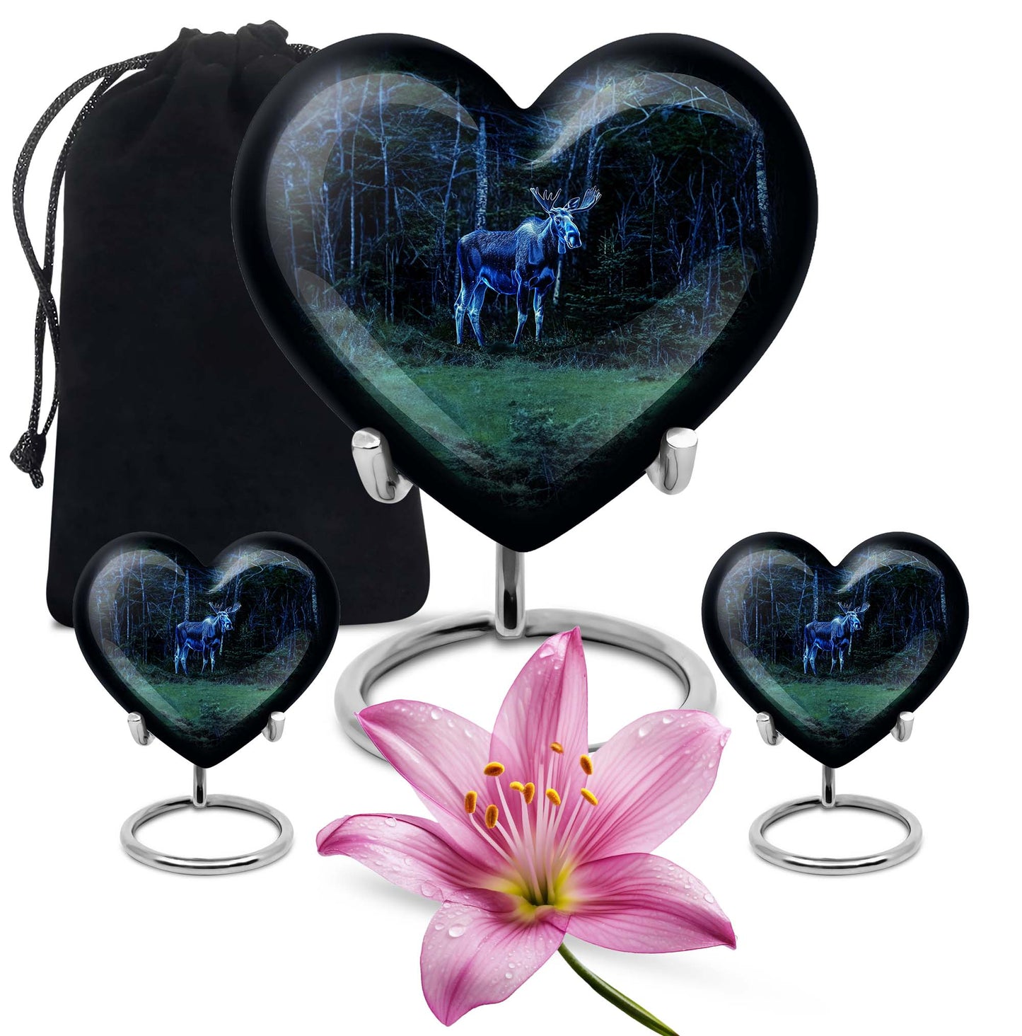 moose walking urn