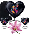 heart-shaped moose walking urn