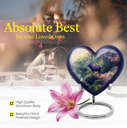 10 inch heart urn for human ashes 