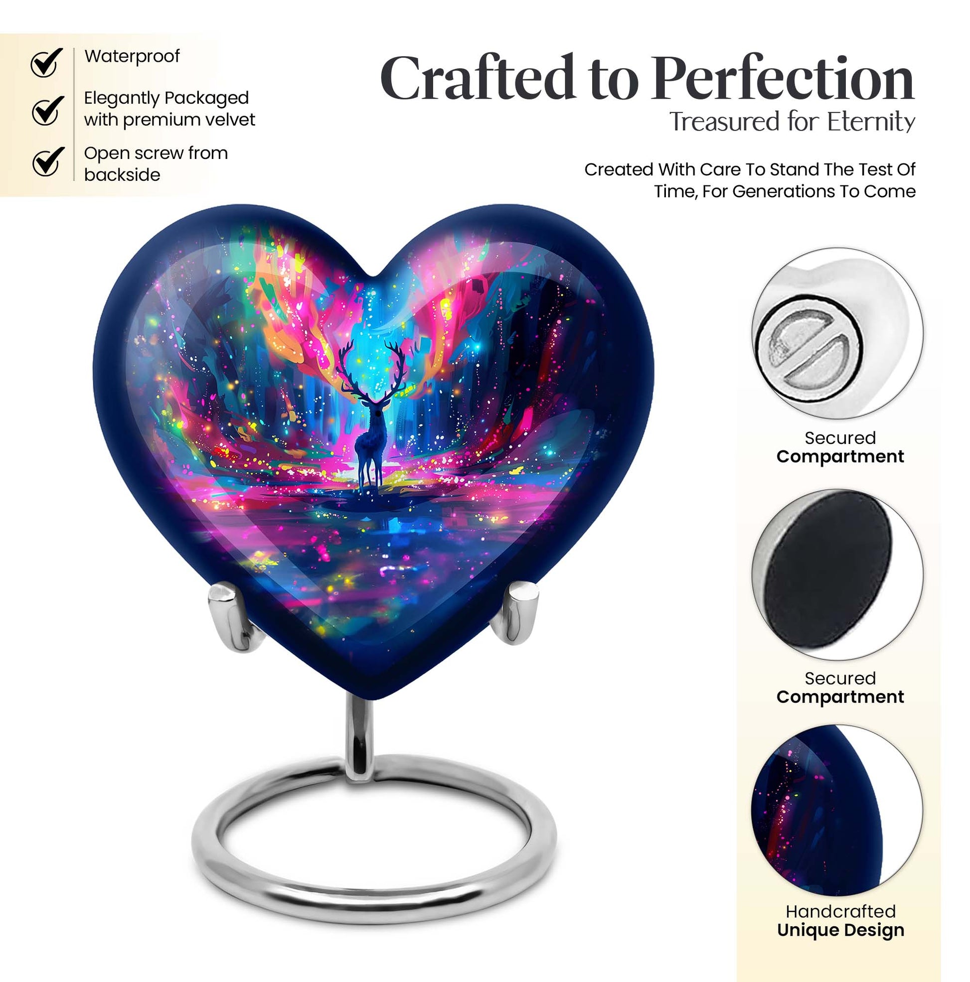  moose walking Urn for human ashes