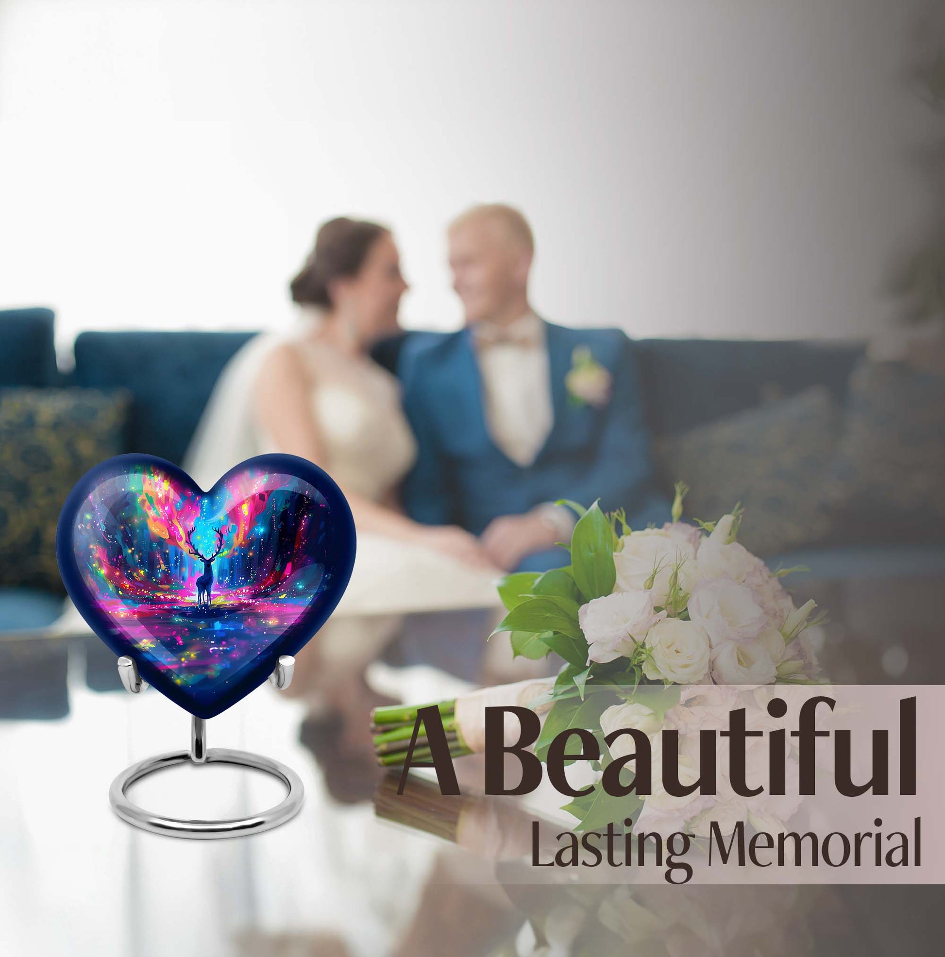  moose walking Urn for human ashes