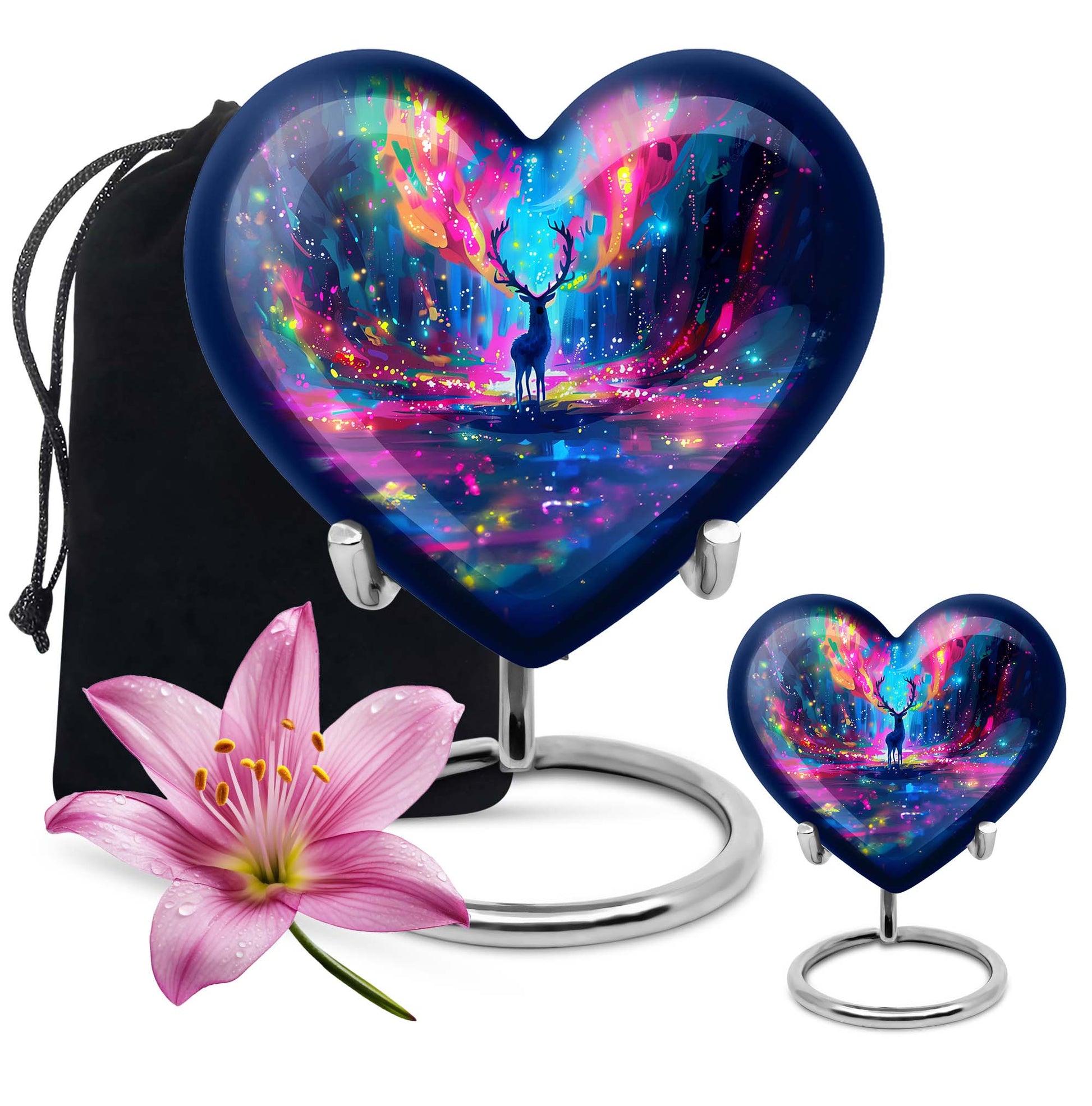  moose walking Urn for human ashes