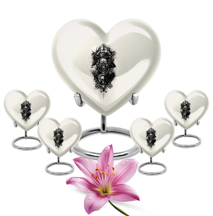  Catholic Heart Urn for cremation,