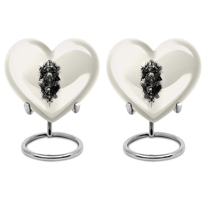  Catholic Heart Urn for cremation,