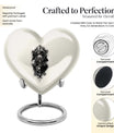  Catholic Heart Urn for cremation,