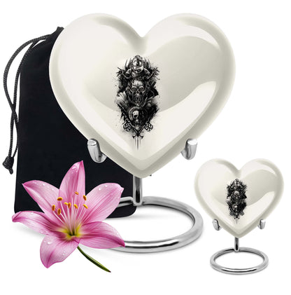  Catholic Heart Urn for cremation,