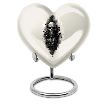 heart-shaped catholic urn