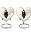 heart-shaped catholic urn