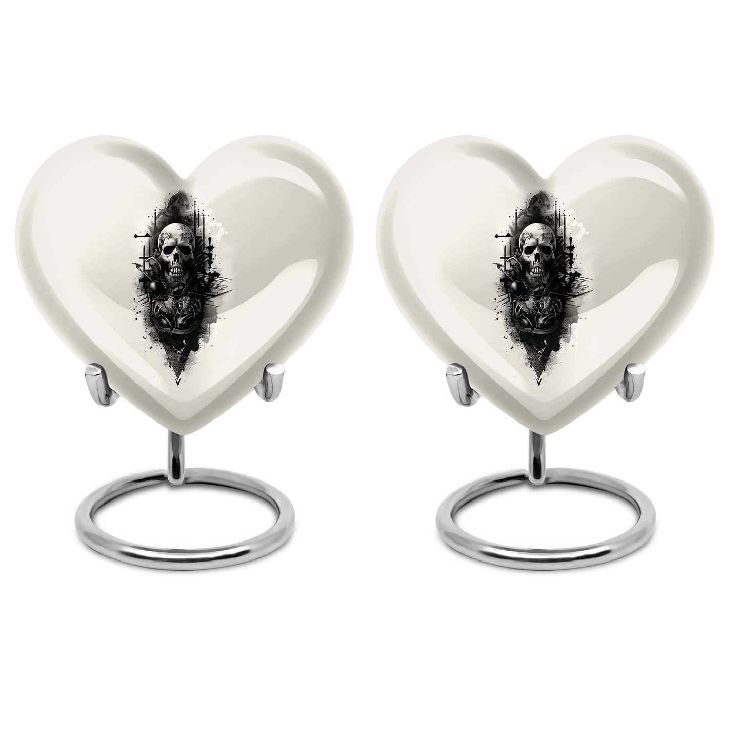 heart-shaped catholic urn
