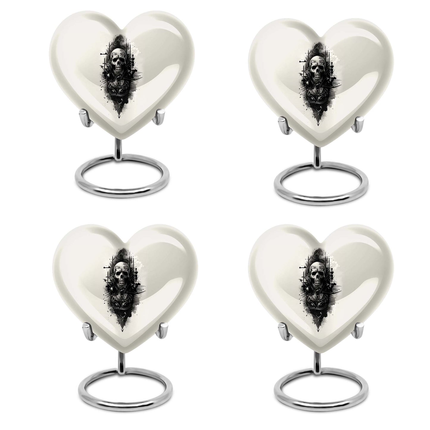 heart-shaped catholic urn