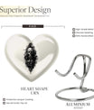 heart-shaped catholic urn