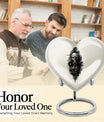 heart-shaped catholic urn