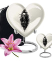 heart-shaped catholic urn