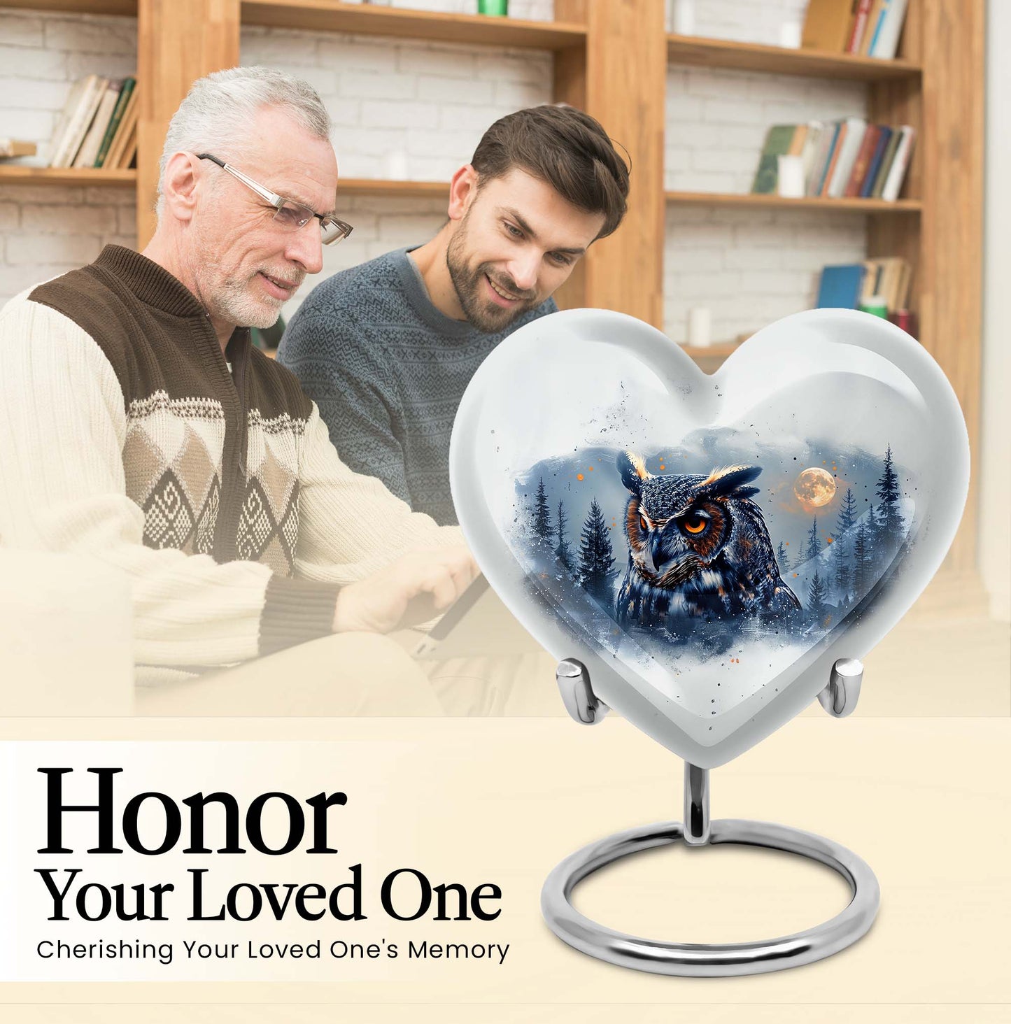 10-inch heart urn for cremation