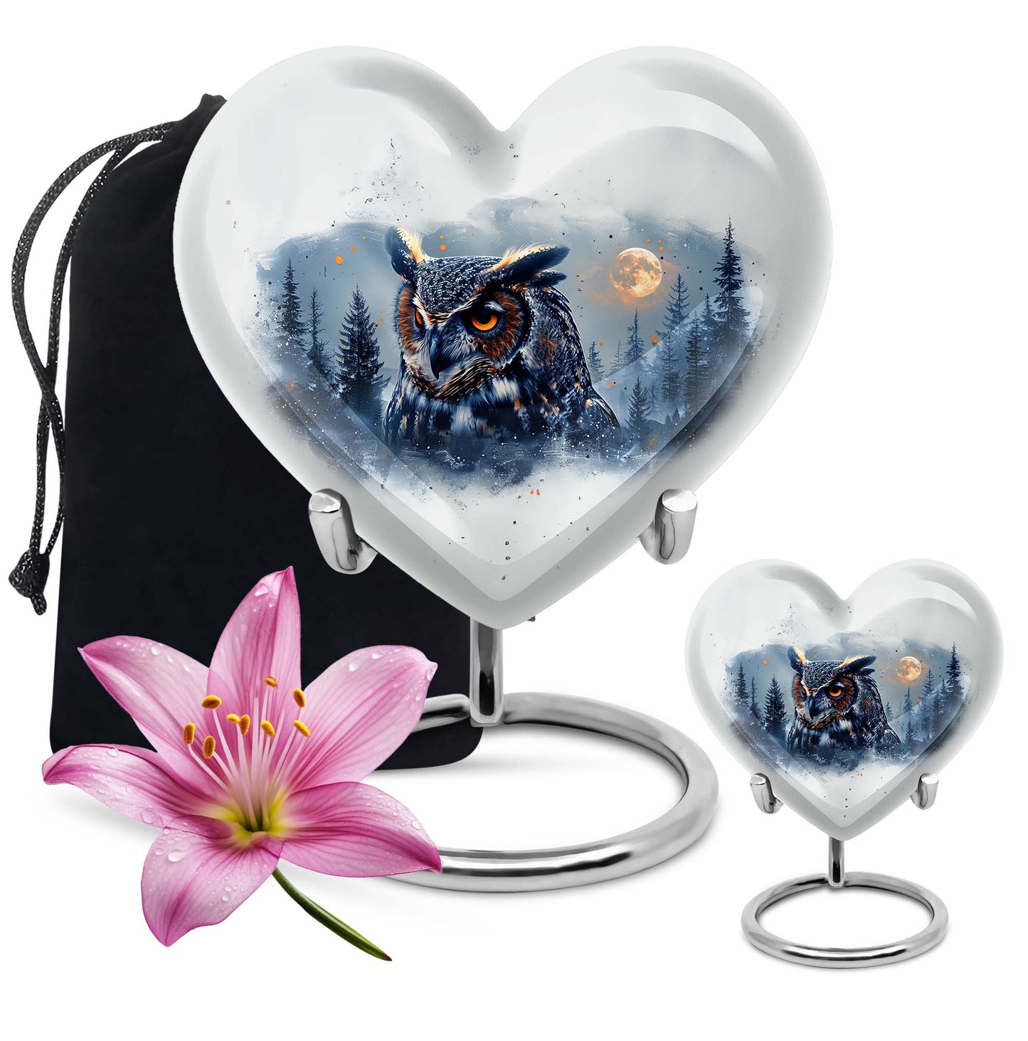 10-inch heart urn for cremation