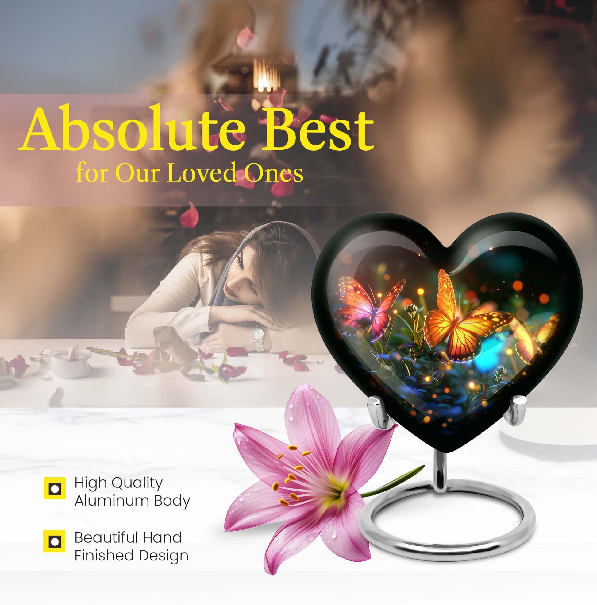 butterfly urn for adult female