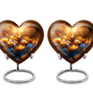 Heart-shaped butterfly urn made of for adult's ashes, 